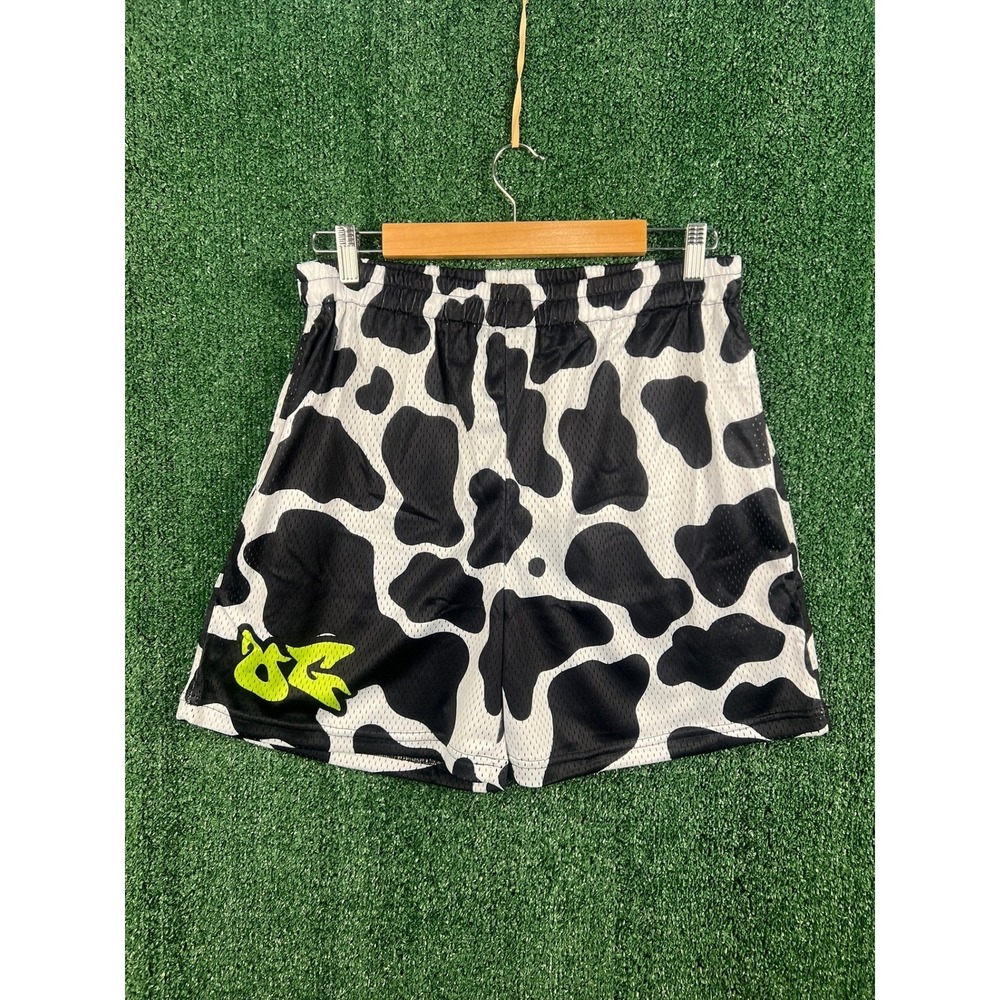 Texas OG CowPrint Esports Green Wall Optic Mesh Shorts SZ – XL -NEW HUGE POCKETS